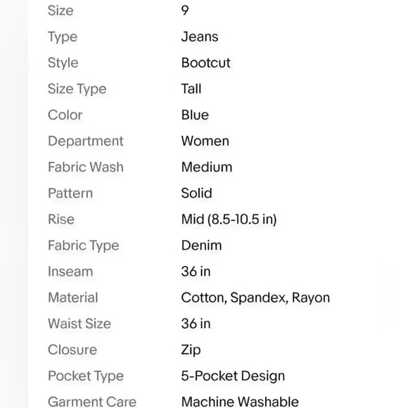 Women's Alloy Apparel Avery Low Rise Boot Cut Tall Five Pocket Style Blue Jeans - Picture 11 of 11